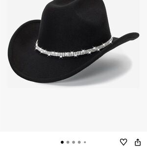 Amazon Black Hat with Silver Detailing